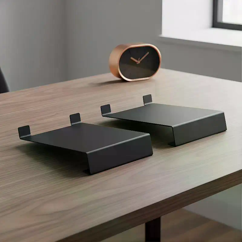 Studio Monitor Speaker Stands Desktop - ขาตั้งโลหะแบบหนาสำหรับลำโพง - ฐานตั้งโต๊ะกันลื่นพร้อมการติดตั้งแบบซ่อน รองรับมอนิเตอร์สตูดิโออย่างปลอดภัย