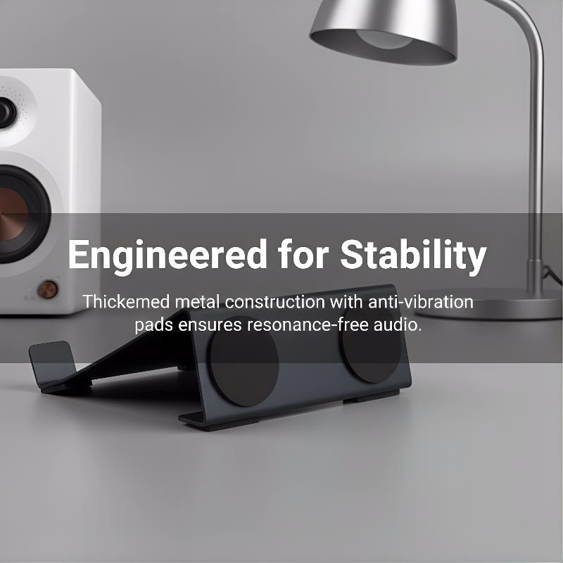 Studio Monitor Speaker Stands Desktop - ขาตั้งลำโพงโลหะแบบหนาพิเศษพร้อมฐานกันลื่นสำหรับขายึดจอ MR5BT สำหรับโฮมสตูดิโอ