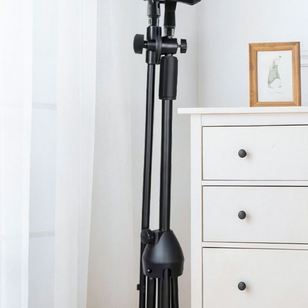 Recording Studio Broadcast Boom Arm - ขาตั้งไมโครโฟนแบบสามขาสำหรับสตูดิโอระดับมืออาชีพ ปรับระดับได้ พร้อมแขนยึดไมโครโฟน ฐานแข็งแรง สำหรับการบันทึกเสียง พอดแคสต์