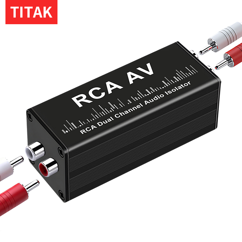Audio Ground Loop Isolator 3.5Mm Rca - ตัวแยกสัญญาณเสียงแบบพกพา 3.5 มม. พร้อมตัวกรองเสียงรบกวน สำหรับอุปกรณ์ดนตรี