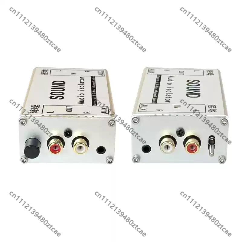 Audio Ground Loop Isolator 3.5Mm Rca - ตัวกรองเสียงรบกวนในรถยนต์ ตัวแยกสัญญาณกราวด์ลูป กำจัดเสียงเบี้ยวและเสียงรบกวนสถิต สำหรับอุปกรณ์เสียงขนาด 3.5 มม.
