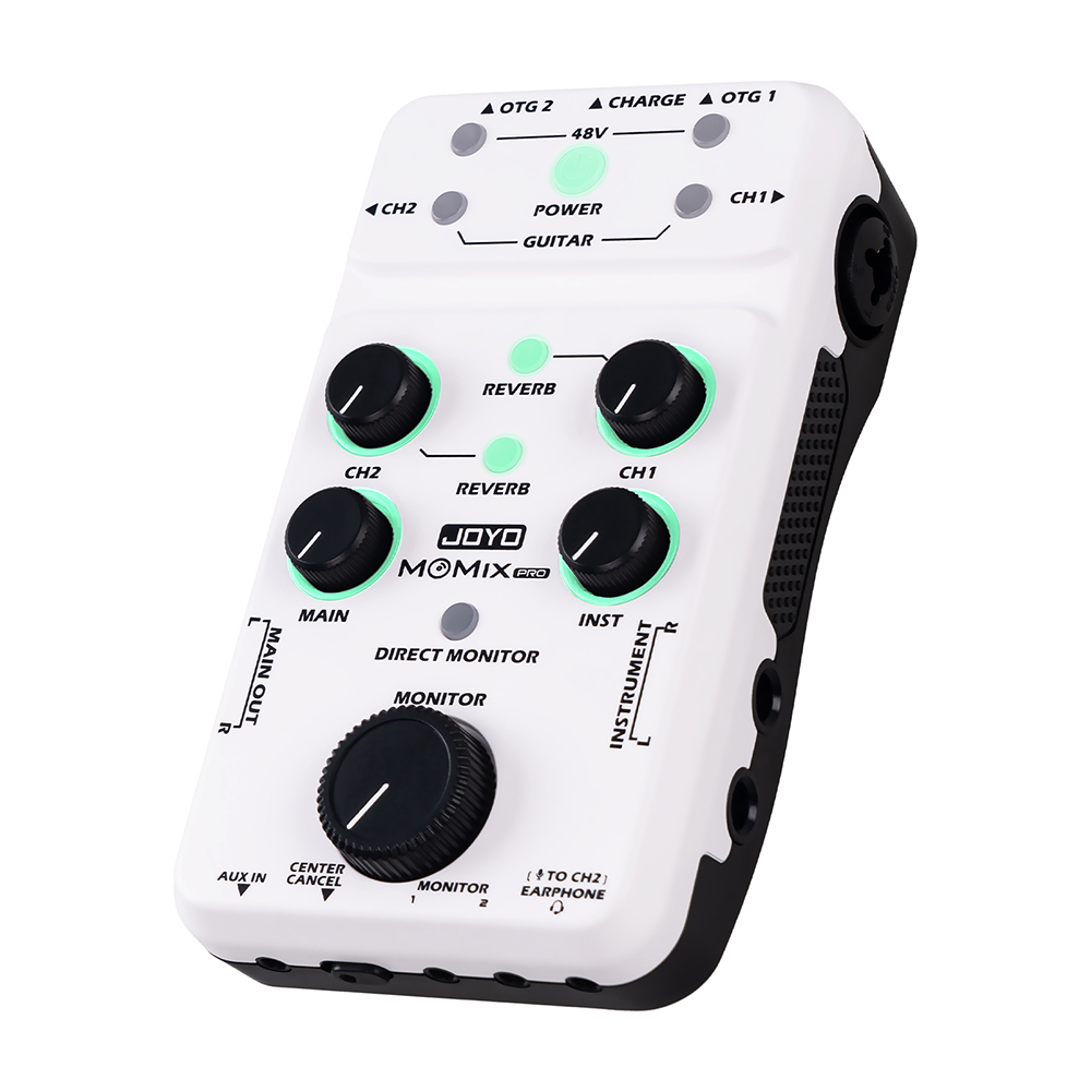 Studio Audio Interface With 48V Phantom - JOYO MOMIX PRO ออดิโออินเทอร์เฟซ การ์ดเสียงแบบพกพา รองรับพลังแฟนทอม