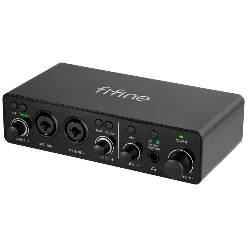 Usb Audio Interface 2 In 2 Out 24Bit - อินเทอร์เฟซเสียง Ampli3 Type C 2 เข้า