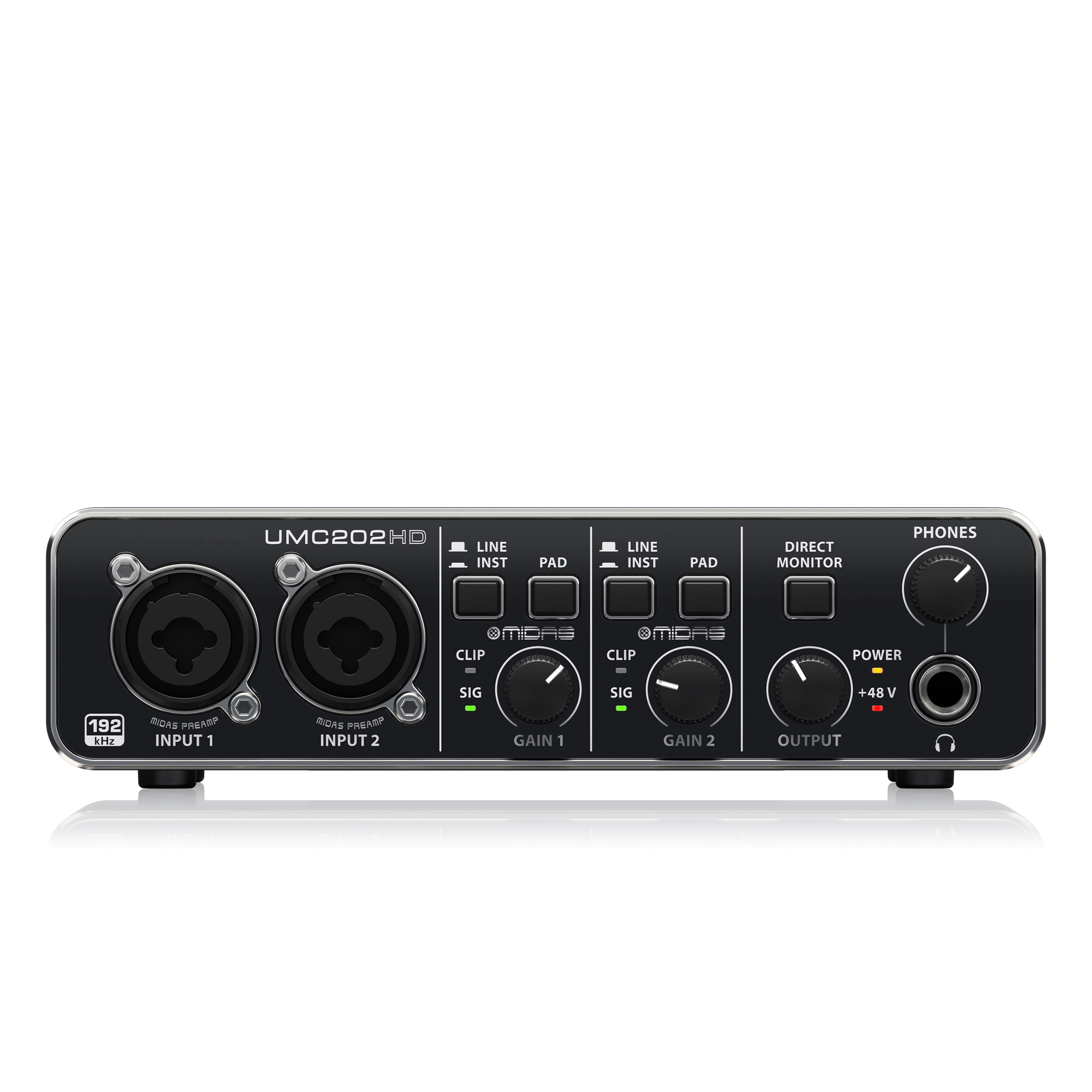 การ์ดเสียง U-Phoria UMC202HD อ - Studio Audio Interface With 48V Phantom บทวิจารณ์และราคา