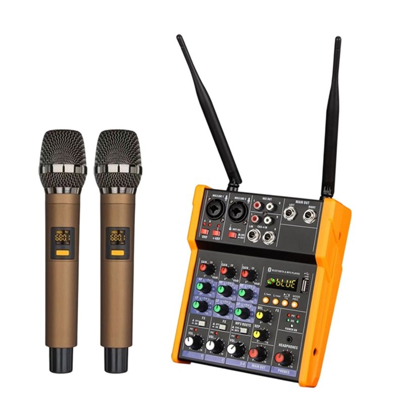 [B24B!】 อินเทอร์เฟซเสียงบลูทูธ - Audio Mixer 4 Channel Usb Bluetooth Pc บทวิจารณ์และราคา