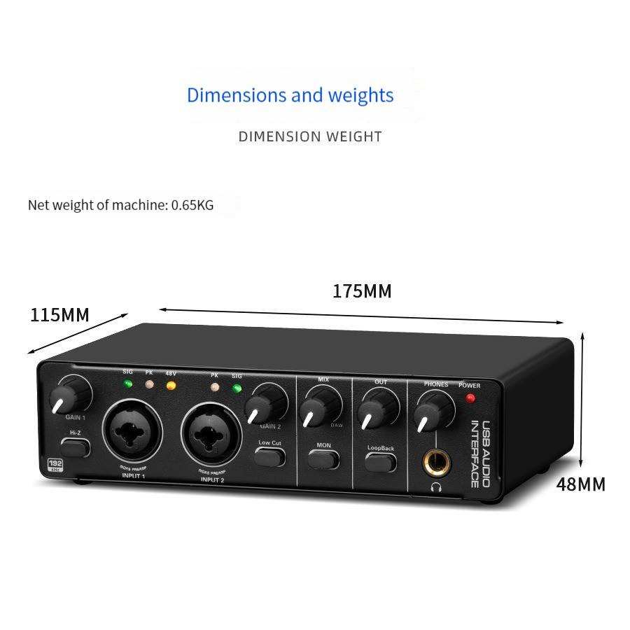 อินเทอร์เฟซเสียง USB ระดับมืออ - Studio Audio Interface With 48V Phantom บทวิจารณ์และราคา