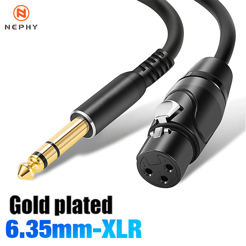 แจ็ค 6.35 มม.ถึง XLR ไมโครโฟนล - Xlr To 6.35Mm Balanced Audio Cable Patch บทวิจารณ์และราคา