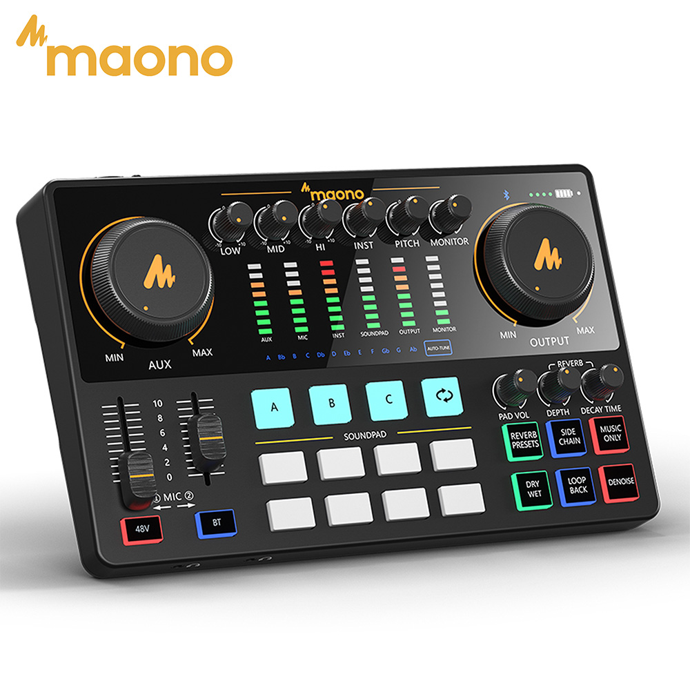 อินเทอร์เฟซเสียง MAONO AME2 มิ - Studio Audio Interface With 48V Phantom บทวิจารณ์และราคา