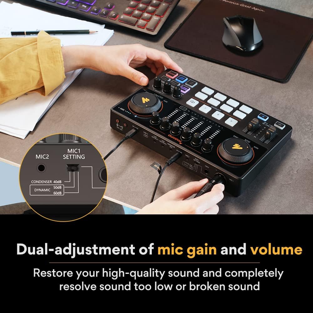 อินเทอร์เฟซเสียง MAONO AME2 มิ - Studio Audio Interface With 48V Phantom บทวิจารณ์และราคา