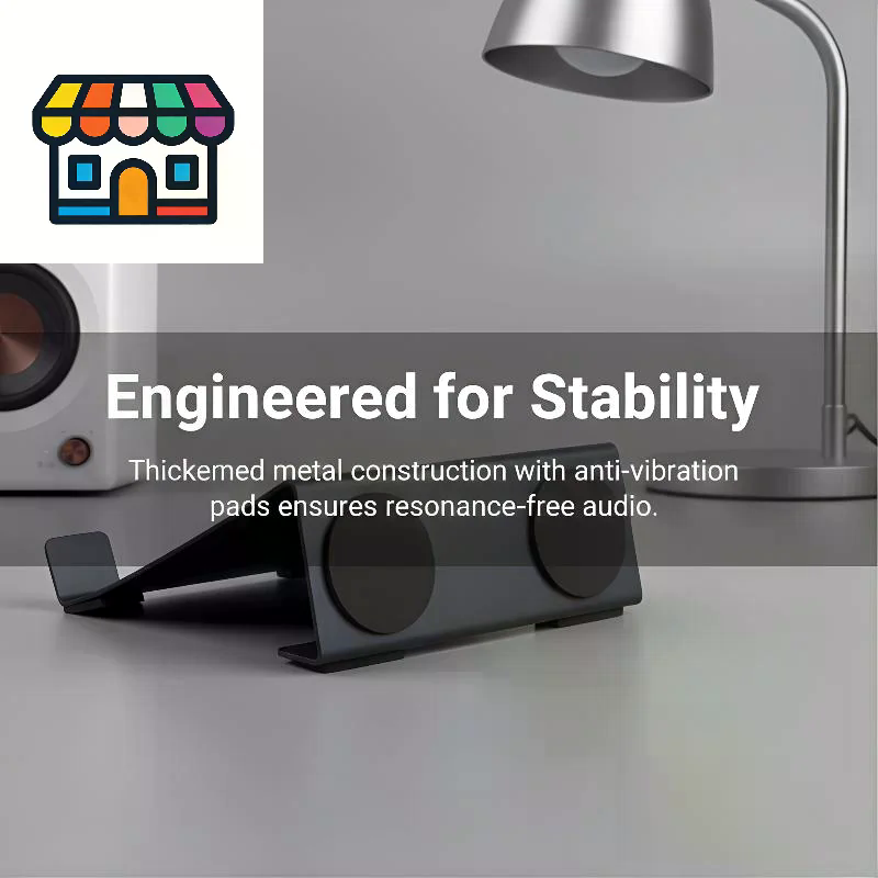 ขาตั้งโลหะแบบหนาสำหรับลำโพง -  - Studio Monitor Speaker Stands Desktop บทวิจารณ์และราคา