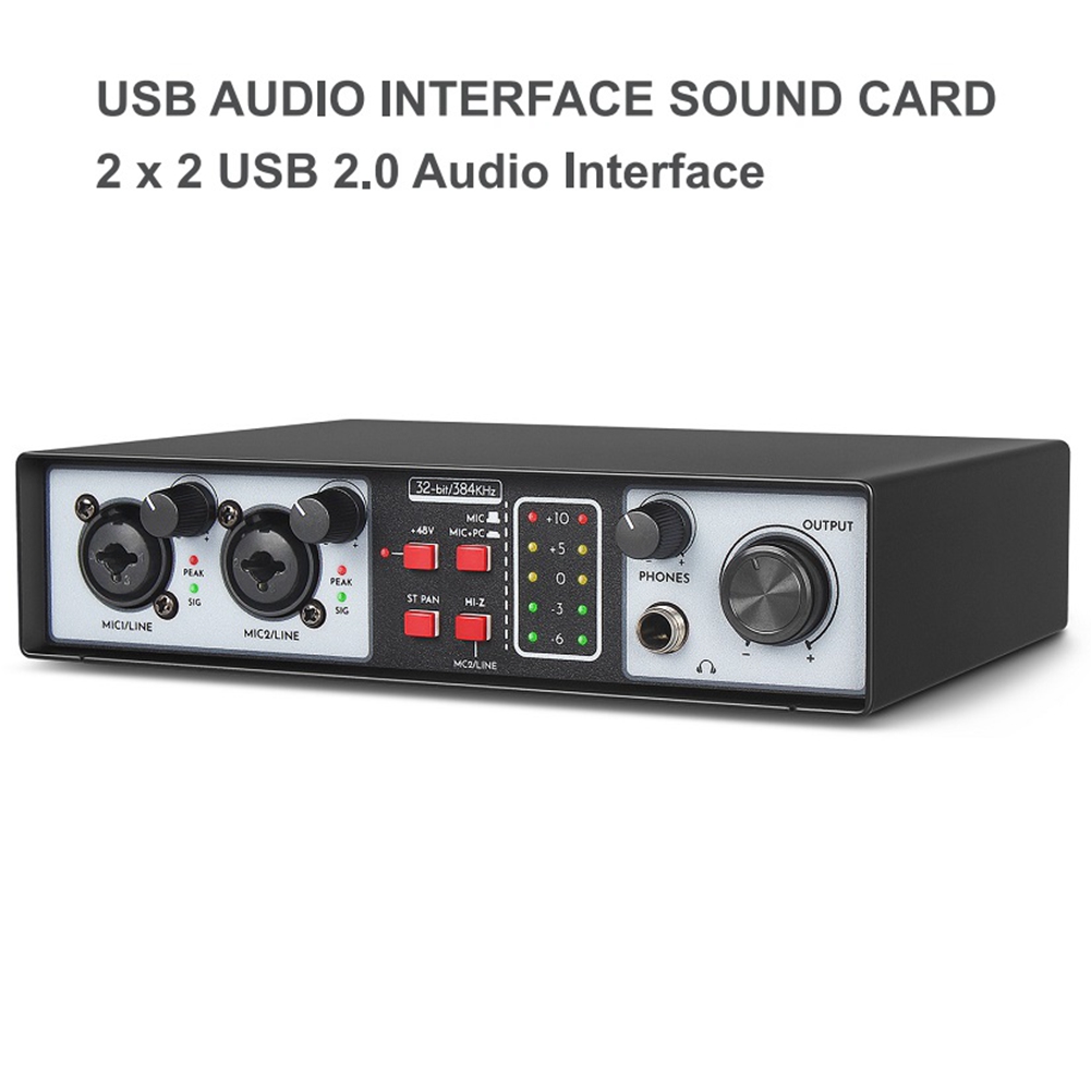 T23C อินเทอร์เฟซเสียง USB 2 เข - Studio Audio Interface With 48V Phantom บทวิจารณ์และราคา