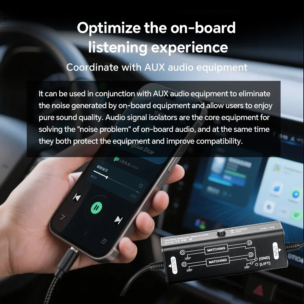 แบบพกพา 3.5 มม.AUX GROUND LOOP - Audio Ground Loop Isolator 3.5Mm Rca บทวิจารณ์และราคา