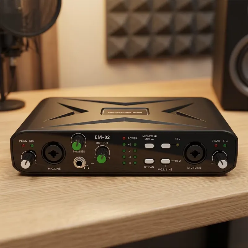 ใช้ได้กับไมโครโฟนพรีแอมป์และอิ - Studio Audio Interface With 48V Phantom บทวิจารณ์และราคา