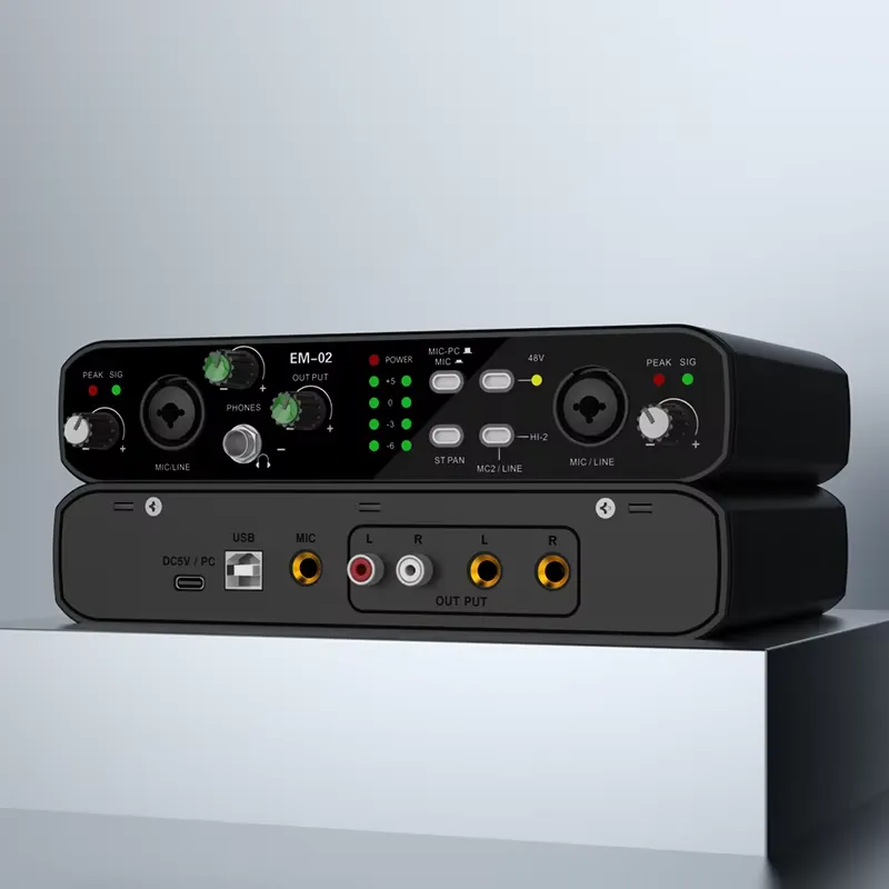 ใช้ได้กับไมโครโฟนพรีแอมป์และอิ - Studio Audio Interface With 48V Phantom บทวิจารณ์และราคา