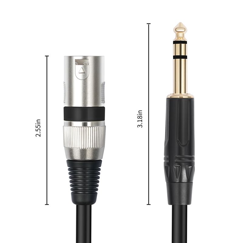 สายไมโครโฟนแบบบาลานซ์ AS95 ขนา - Xlr To 6.35Mm Balanced Audio Cable Patch บทวิจารณ์และราคา