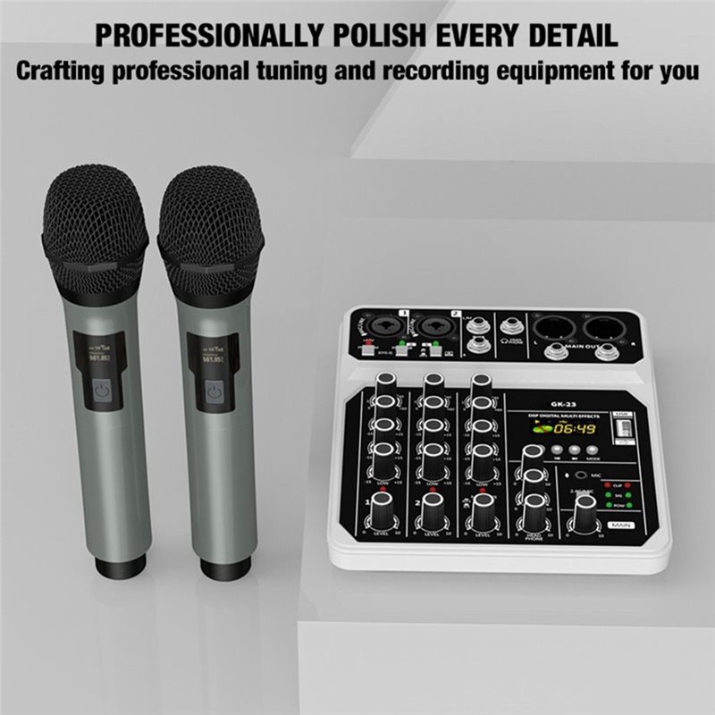 [B24B!】 ไมโครโฟนไร้สายบลูทูธ U - Audio Mixer 4 Channel Usb Bluetooth Pc บทวิจารณ์และราคา
