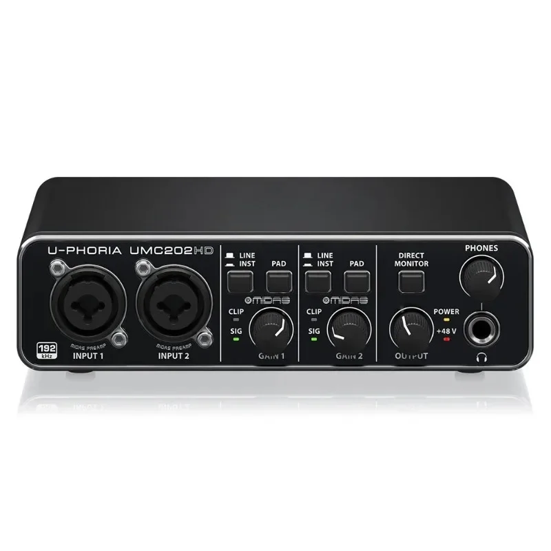 การ์ดเสียง U-Phoria UMC202HD อ - Studio Audio Interface With 48V Phantom บทวิจารณ์และราคา