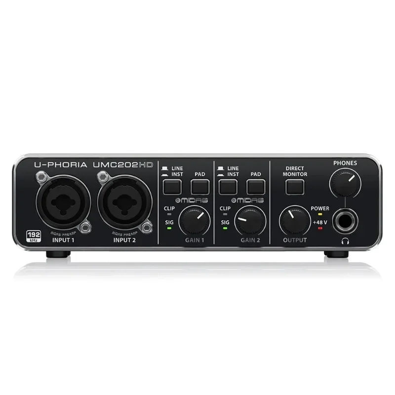การ์ดเสียง U-Phoria UMC202HD อ - Studio Audio Interface With 48V Phantom บทวิจารณ์และราคา