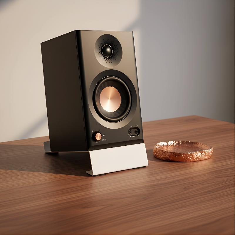 ขาตั้งลำโพงโลหะแบบหนาพิเศษพร้อ - Studio Monitor Speaker Stands Desktop บทวิจารณ์และราคา