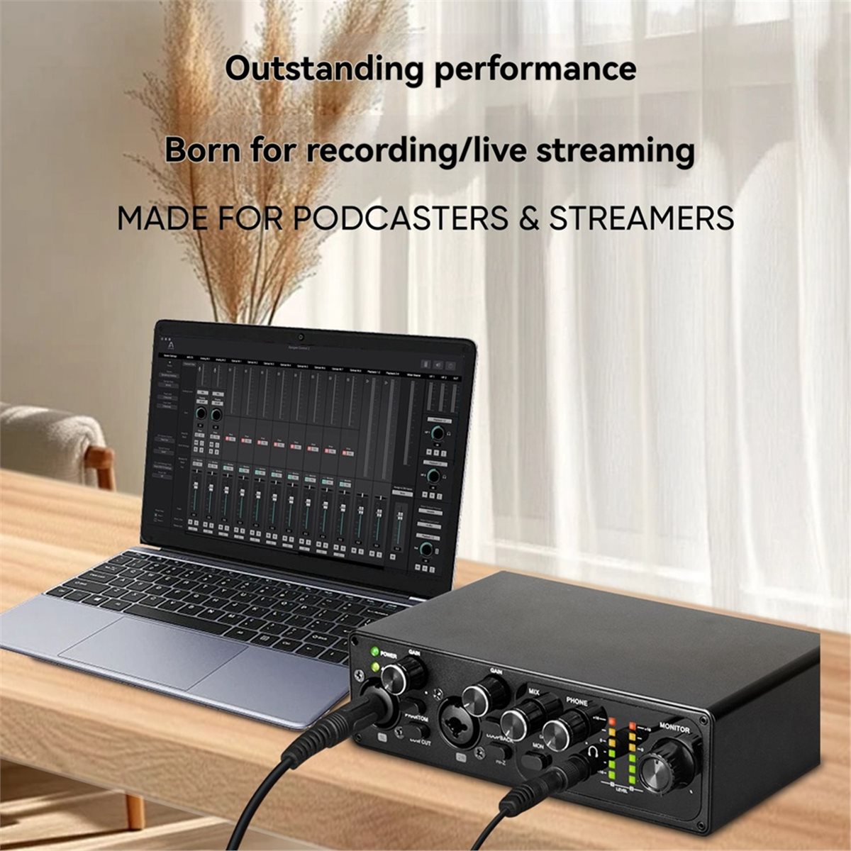 การ์ดเสียงดิจิตอลระดับมืออาชีพ - Studio Audio Interface With 48V Phantom บทวิจารณ์และราคา