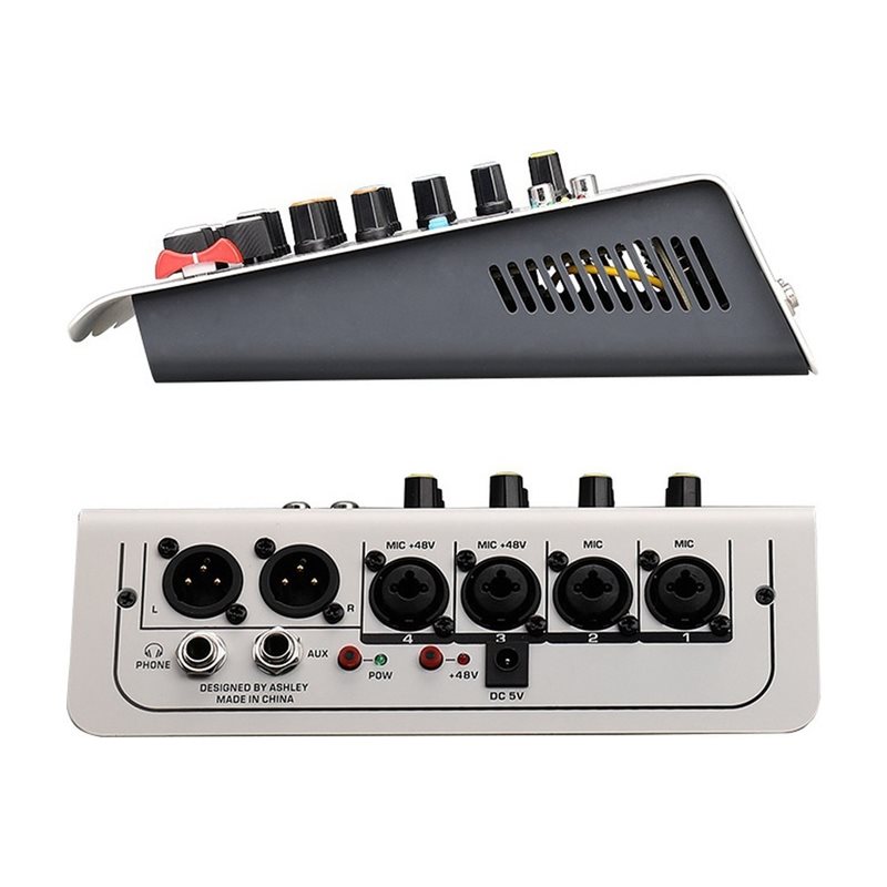 มิกเซอร์เสียง 4 ช่อง พร้อมบลูท - Studio Audio Interface With 48V Phantom บทวิจารณ์และราคา
