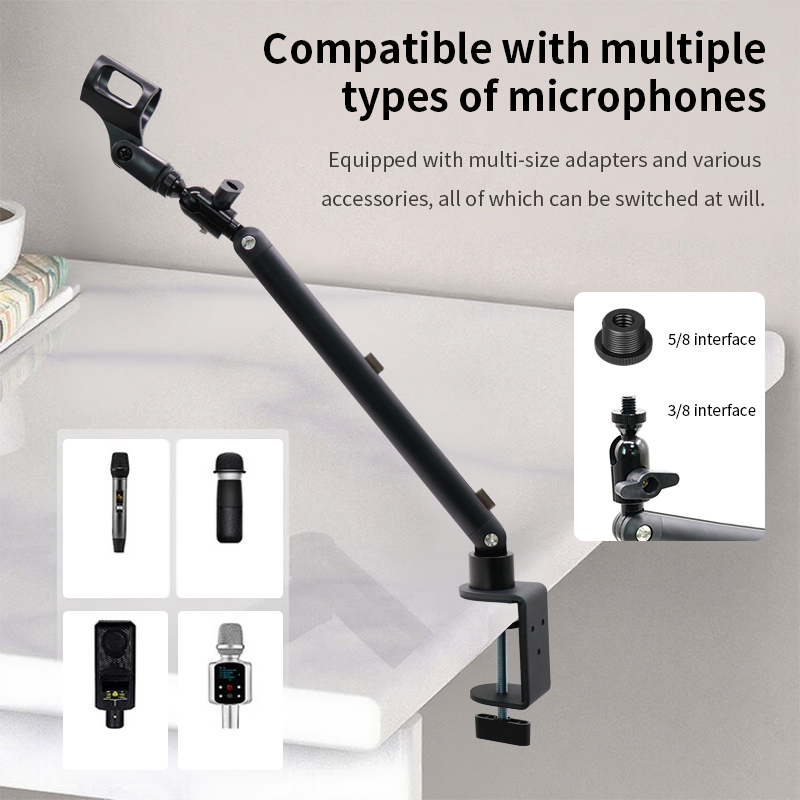 ขาตั้งไมโครโฟนแบบปรับได้สำหรับ - Recording Studio Broadcast Boom Arm บทวิจารณ์และราคา