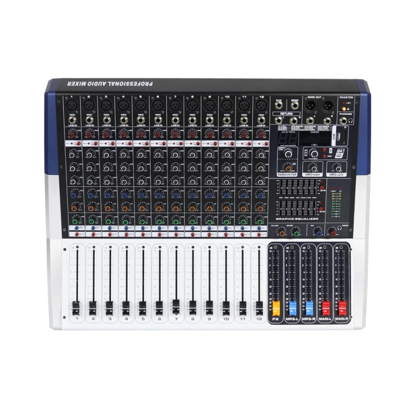 มิกเซอร์เสียง 12 ช่อง พร้อมเอฟ - Studio Audio Interface With 48V Phantom บทวิจารณ์และราคา