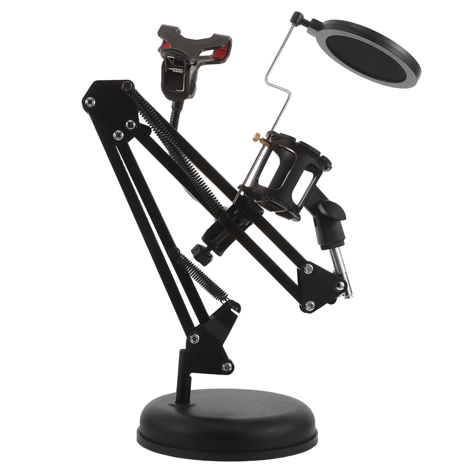 ขาตั้งไมโครโฟนแบบปรับได้สองแขน - Recording Studio Broadcast Boom Arm บทวิจารณ์และราคา