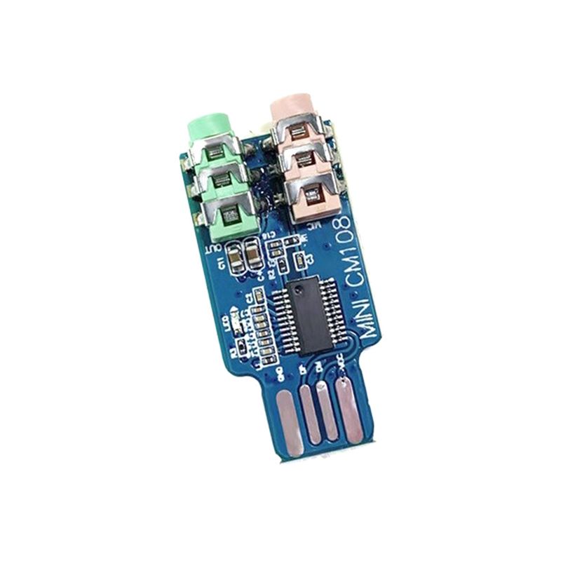 AA08-CM108 โมดูลอินเทอร์เฟซเสี - Usb Audio Interface 2 In 2 Out 24Bit บทวิจารณ์และราคา