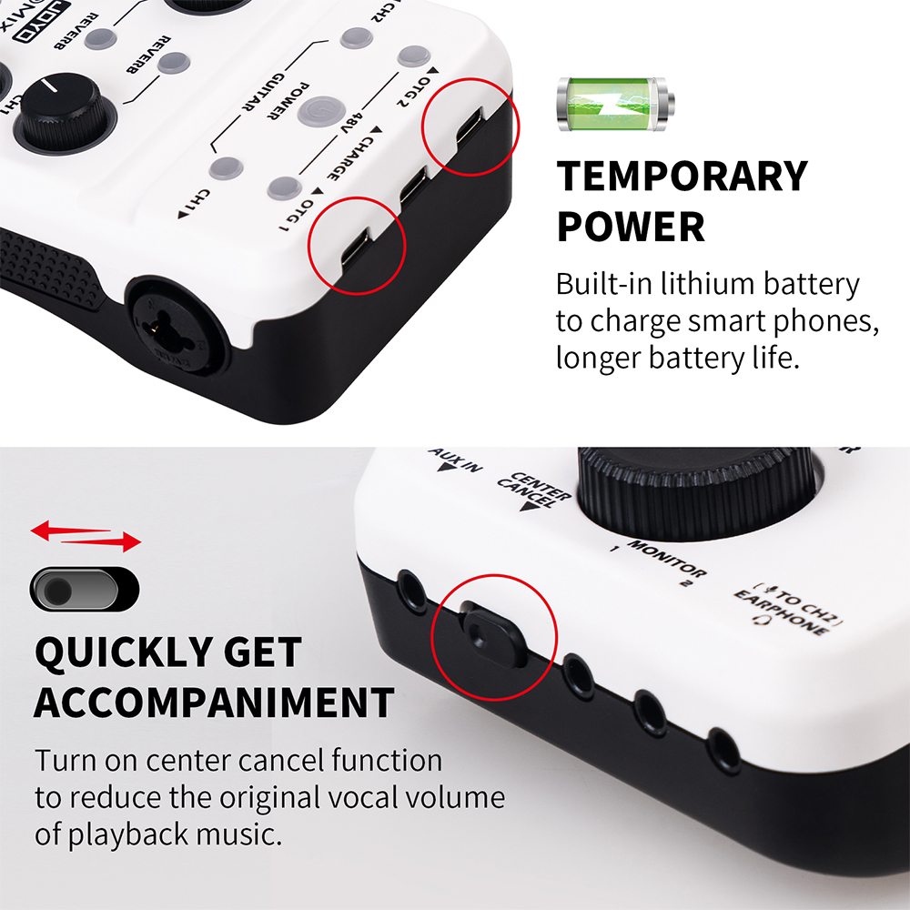 JOYO MOMIX PRO ออดิโออินเทอร์เ - Studio Audio Interface With 48V Phantom บทวิจารณ์และราคา