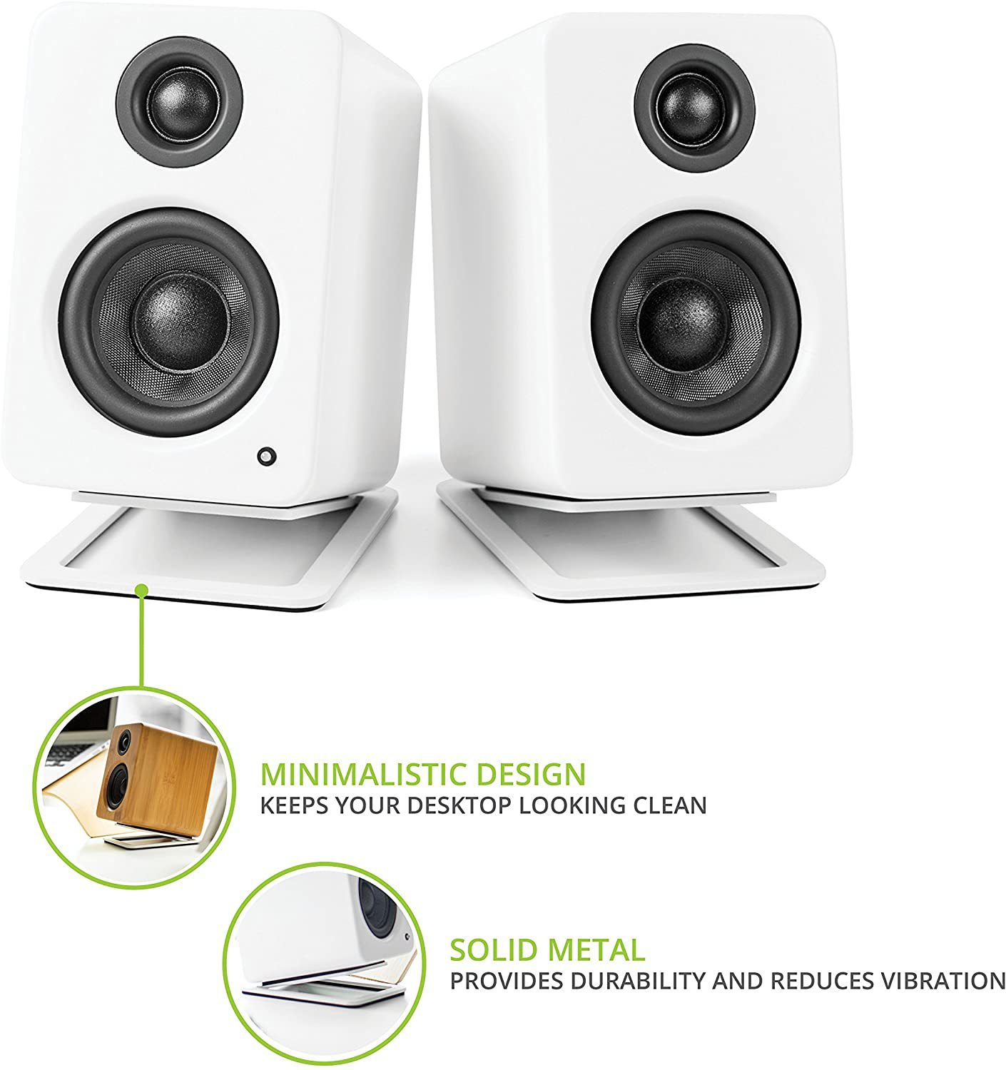 ขาตั้งลำโพงแบบง่าย ขาตั้งโลหะข - Studio Monitor Speaker Stands Desktop บทวิจารณ์และราคา