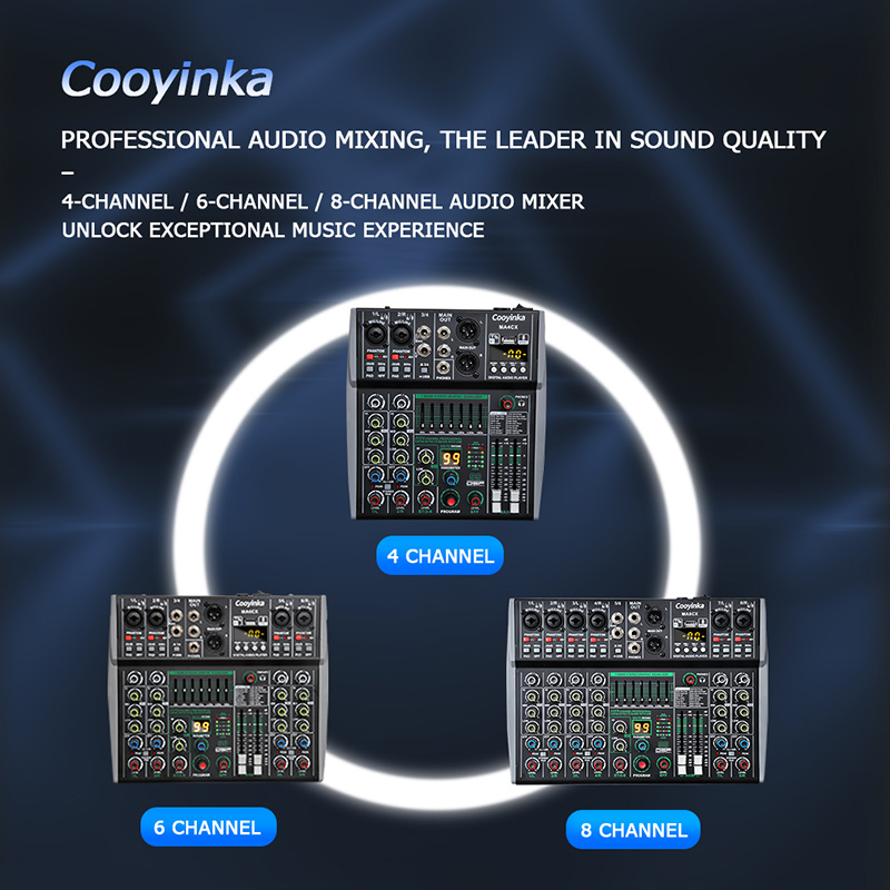 มิกเซอร์ 4 แชนแนล 48V 99 DSP E - Audio Mixer 4 Channel Usb Bluetooth Pc บทวิจารณ์และราคา