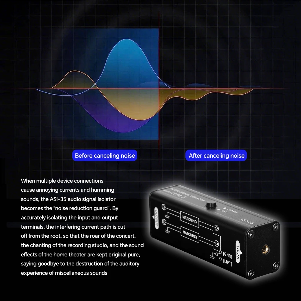 อุปกรณ์กรองสัญญาณเสียงแบบมืออา - Audio Ground Loop Isolator 3.5Mm Rca บทวิจารณ์และราคา